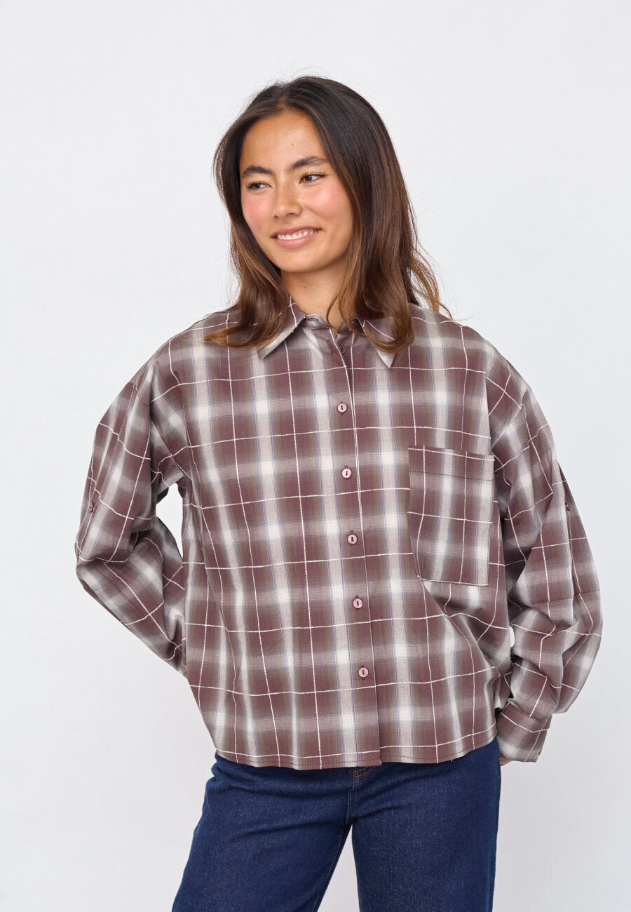 SISTERS POINT SISTERS POINT BLOUSE IRENE BERRY CHECK