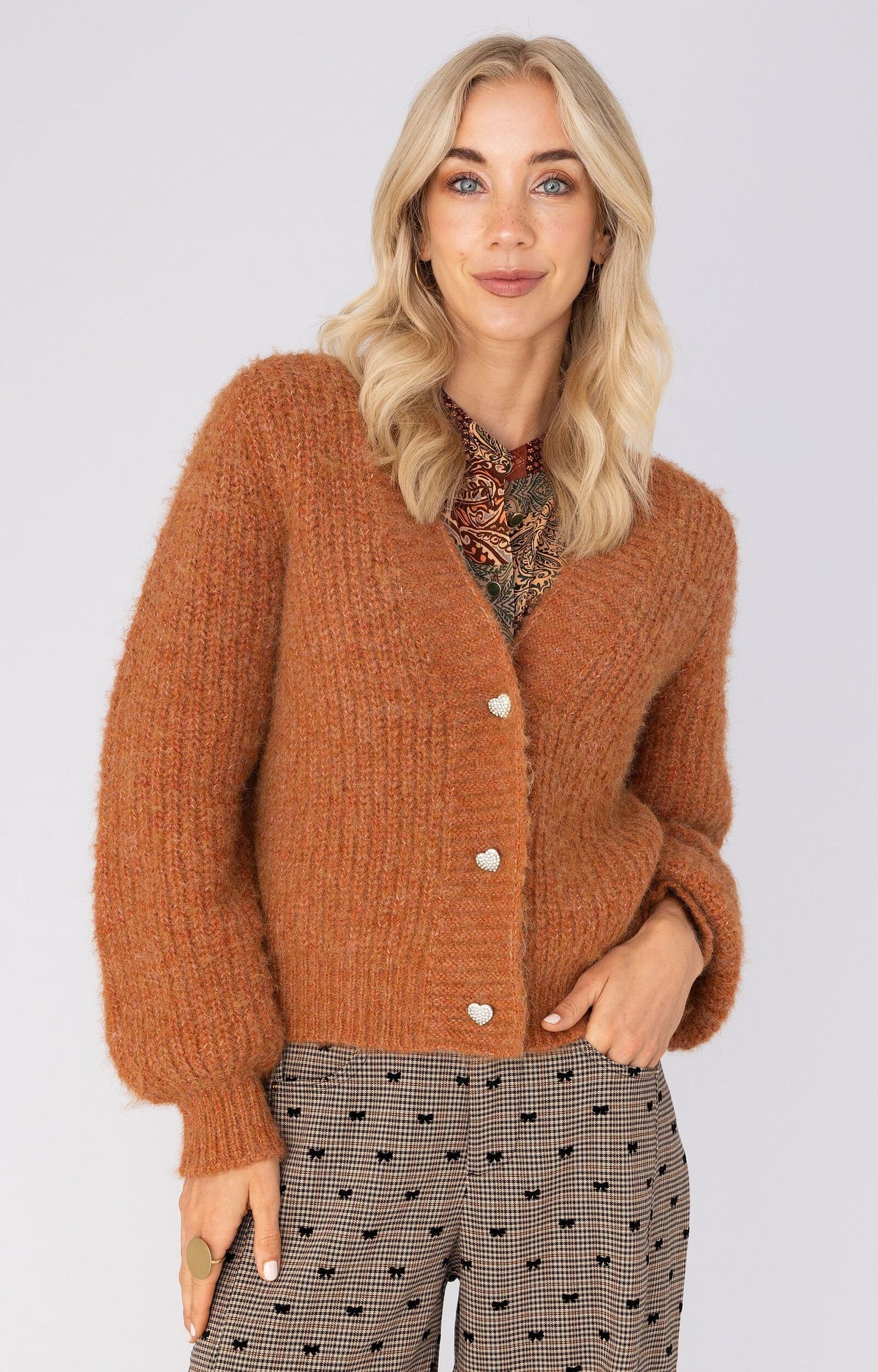 ANNA VEST RUST SOLID