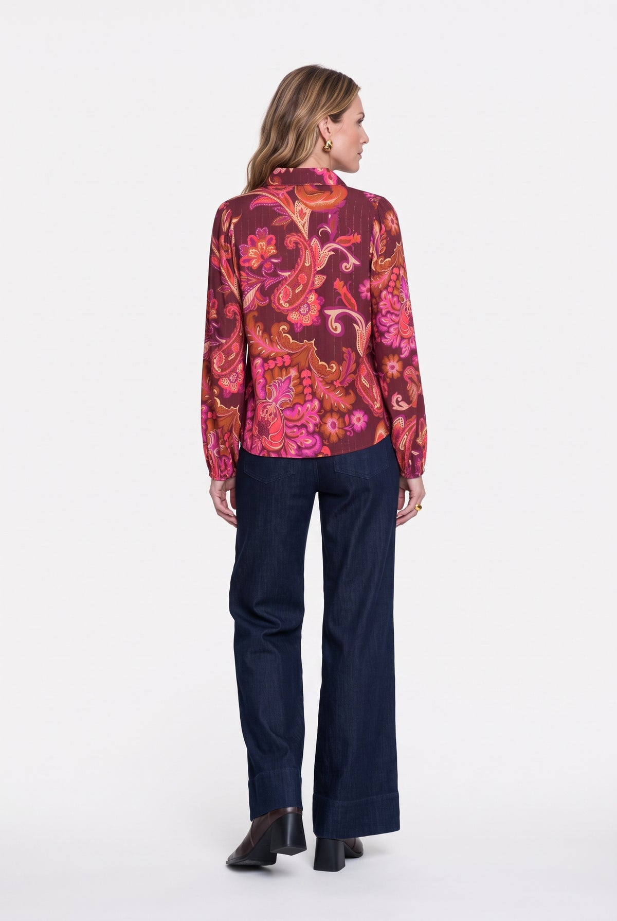 GEISHA BLOUSE FUCHSIA/FLORAL