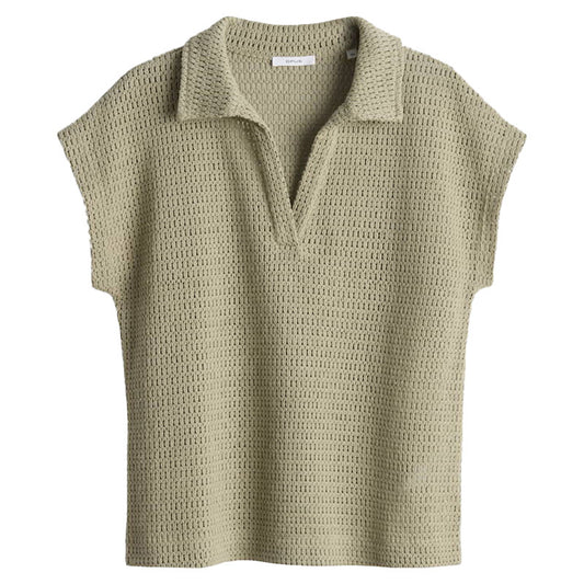 OPUS POLOSHIRT SOMONA PALE OLIVE