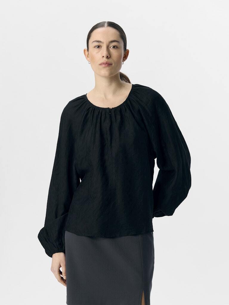 OBJECT BLOUSE TRUE BLACK