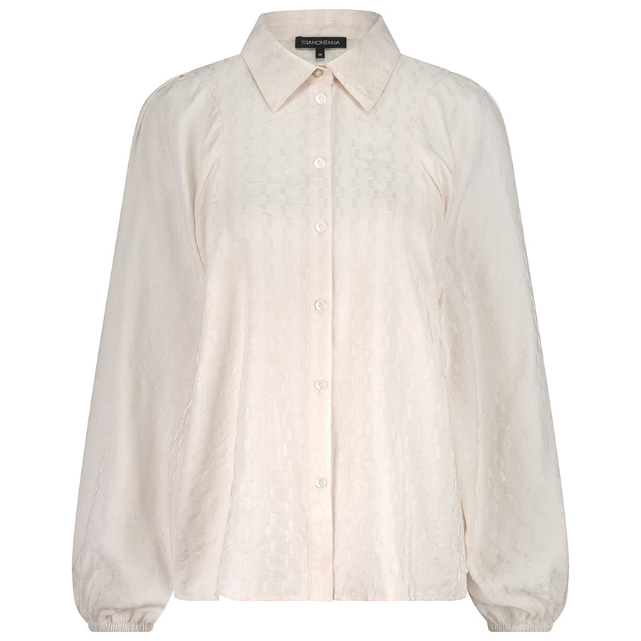 TRAMONTANA BLOUSE PUFF SLEEVED STONE