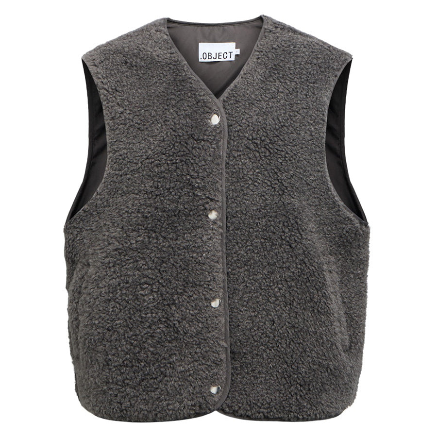 OBJECT GILET ELLA DARK GREY