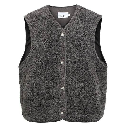 OBJECT GILET ELLA DARK GREY