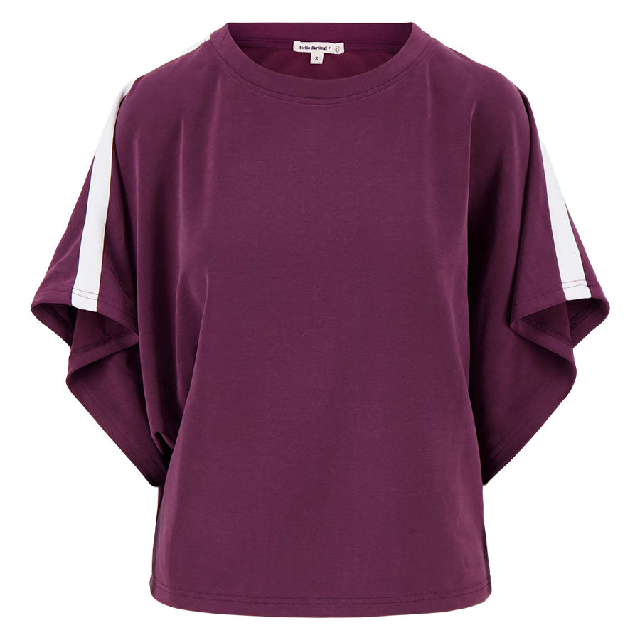 ZUSSS BOOTHALSTOP MET BIES EN VLINDERMOUW BURGUNDY
