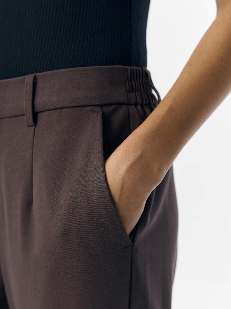 OBJECT BROEK LISA SLIM SEAL BROWN
