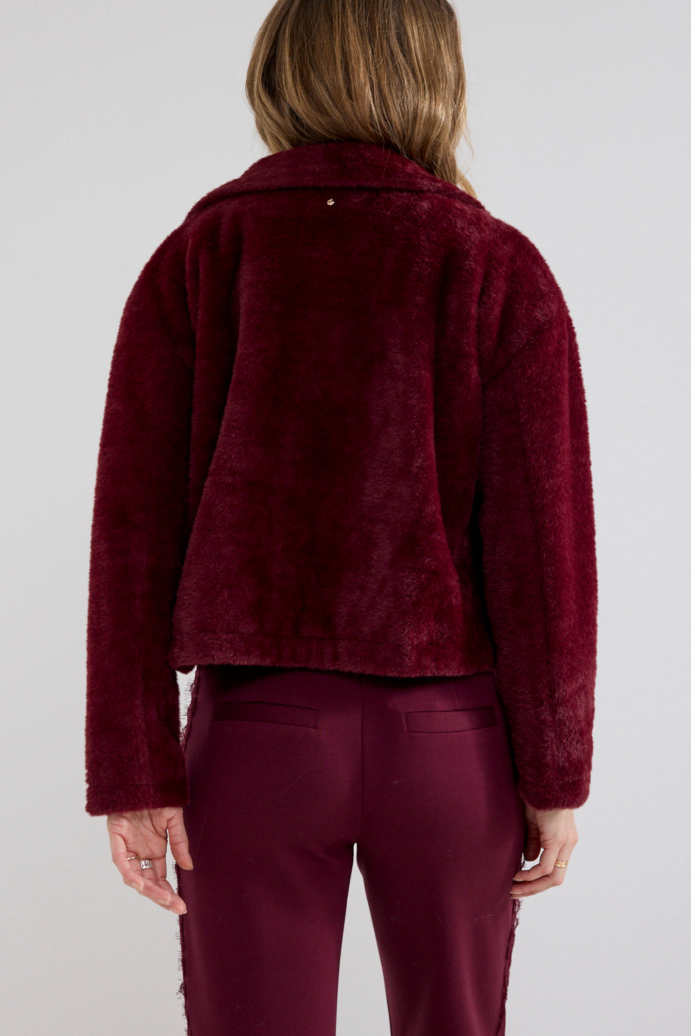 TRAMONTANA VEST FLUFFY POMEGRANATE