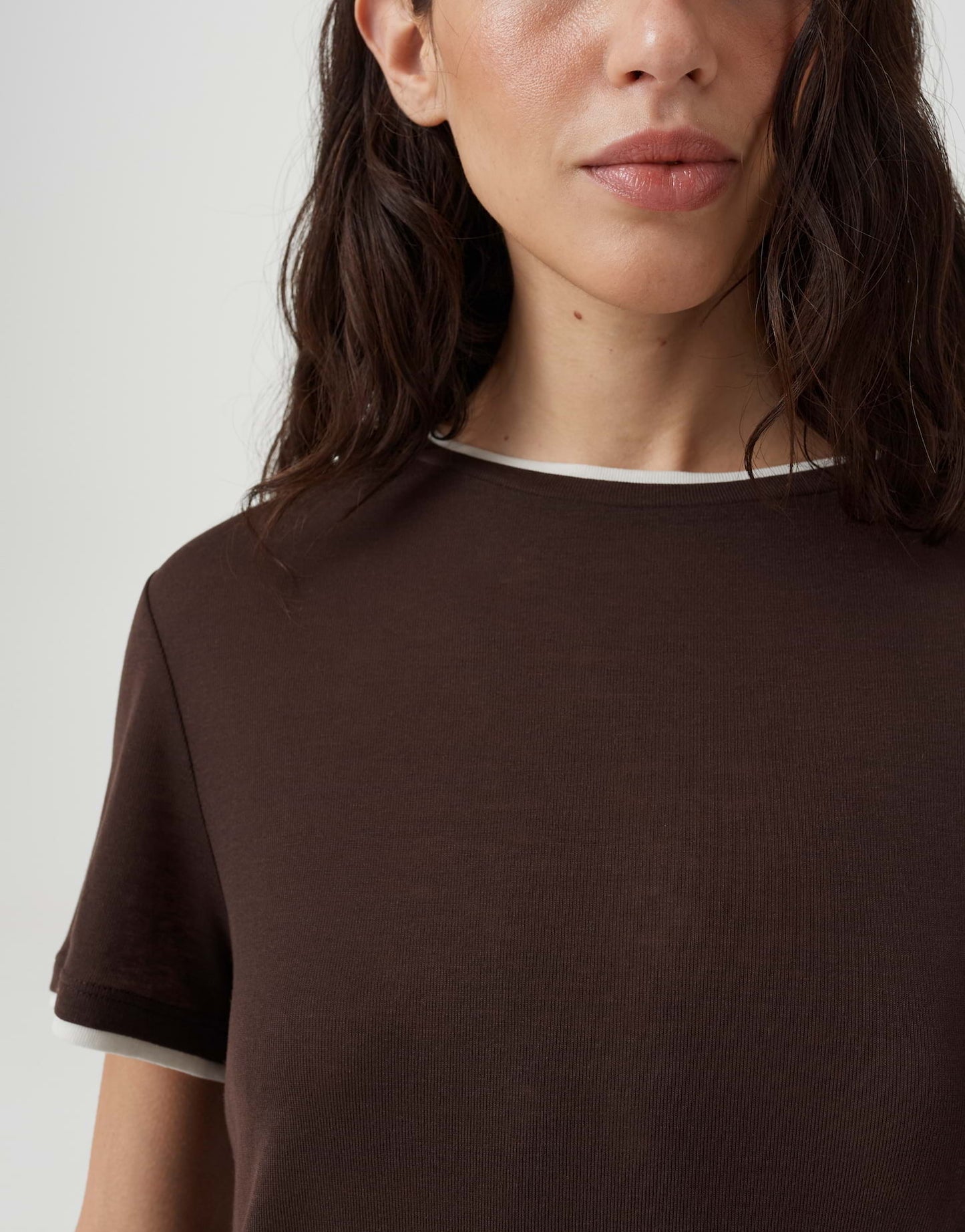 OPUS T-SHIRT SOPPEL AFFOGATO