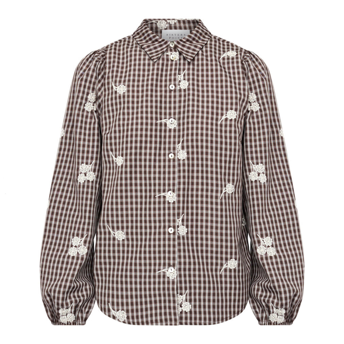 SISTERS POINT BLOUSE EBBEY BROWN CHECK