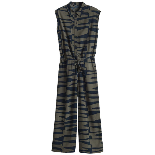 OPUS JUMPSUIT MONNY OLIVE LEAF