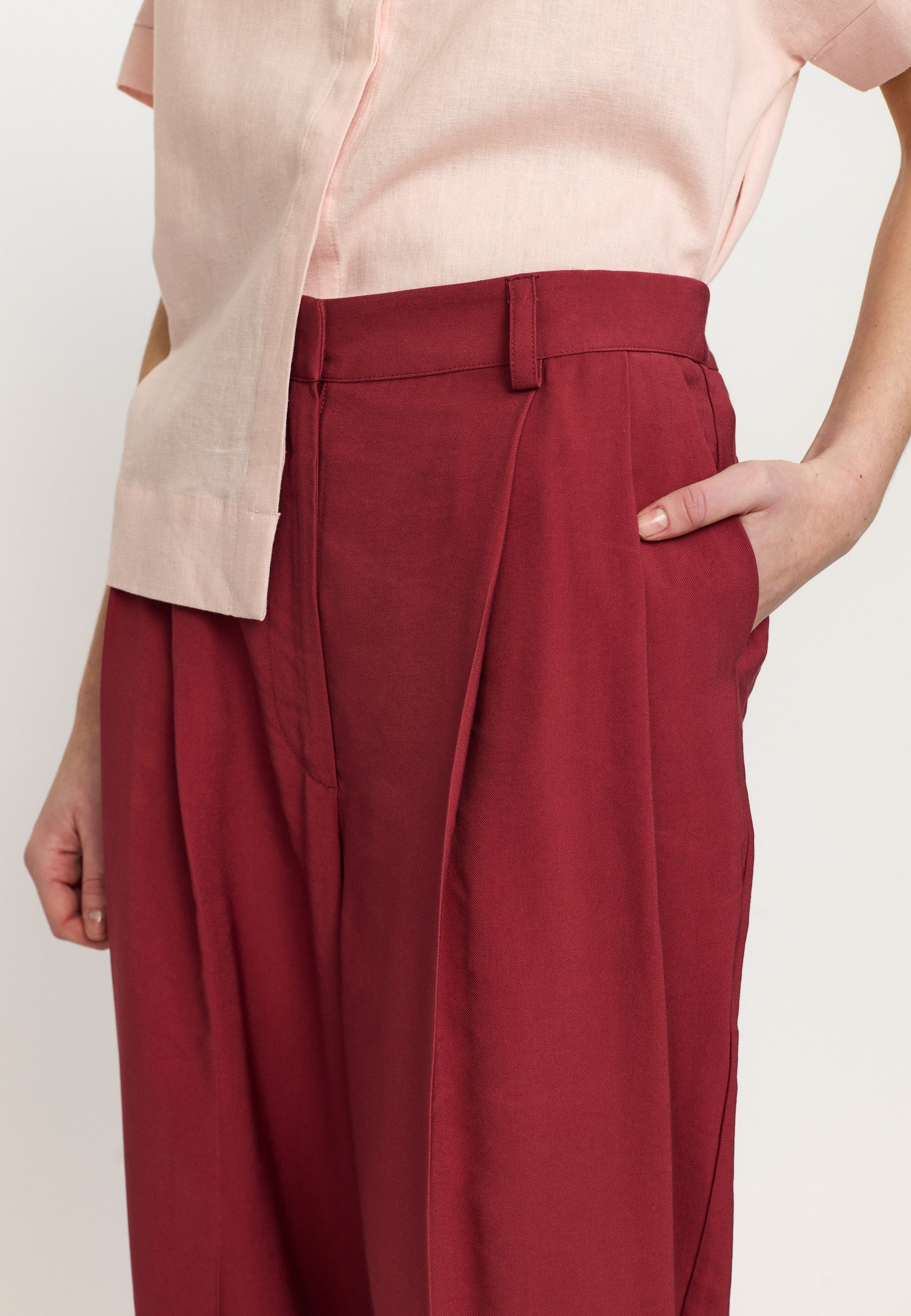 SOFT REBELS BROEK HENNA BURNT RUSSET