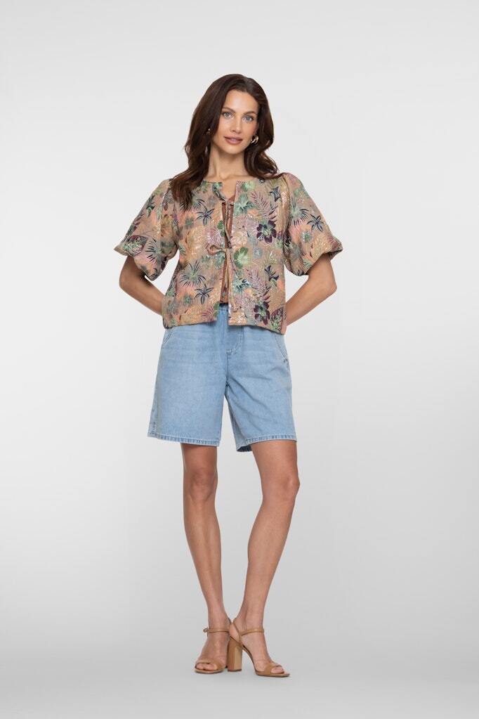 GEISHA SHORT LOOSE FIT HEAVY BLEACHED DENIM