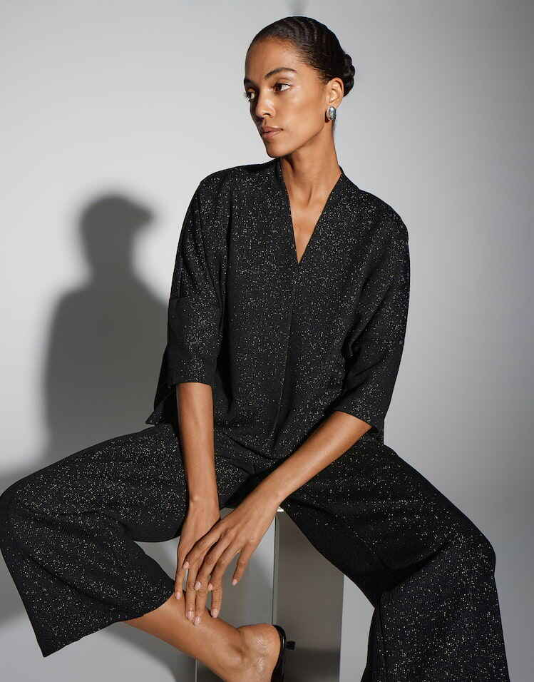 SOMEDAY SWEATSHIRT USHIMMER BLACK