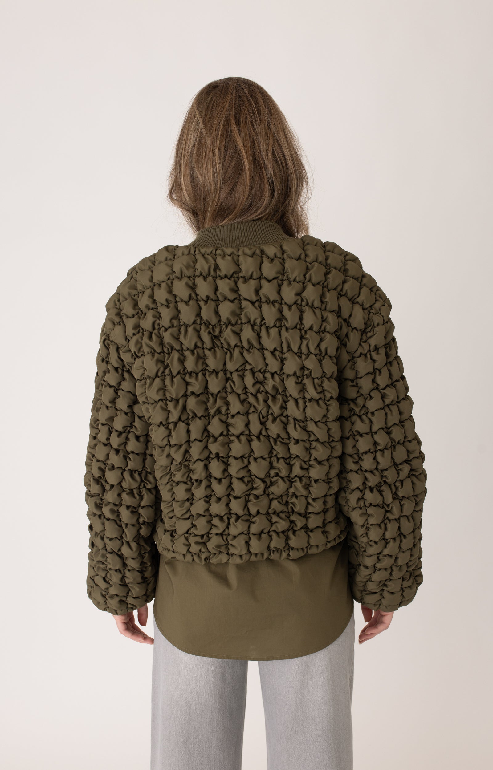 ANNA BLUE JAS JACKIE OLIVE GREEN