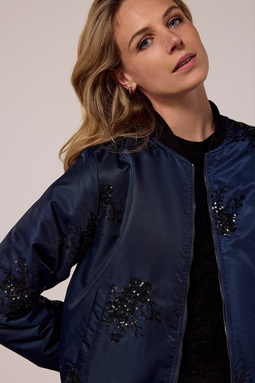 TRAMONTANA BOMBER JACK BEADS MIDNIGHT