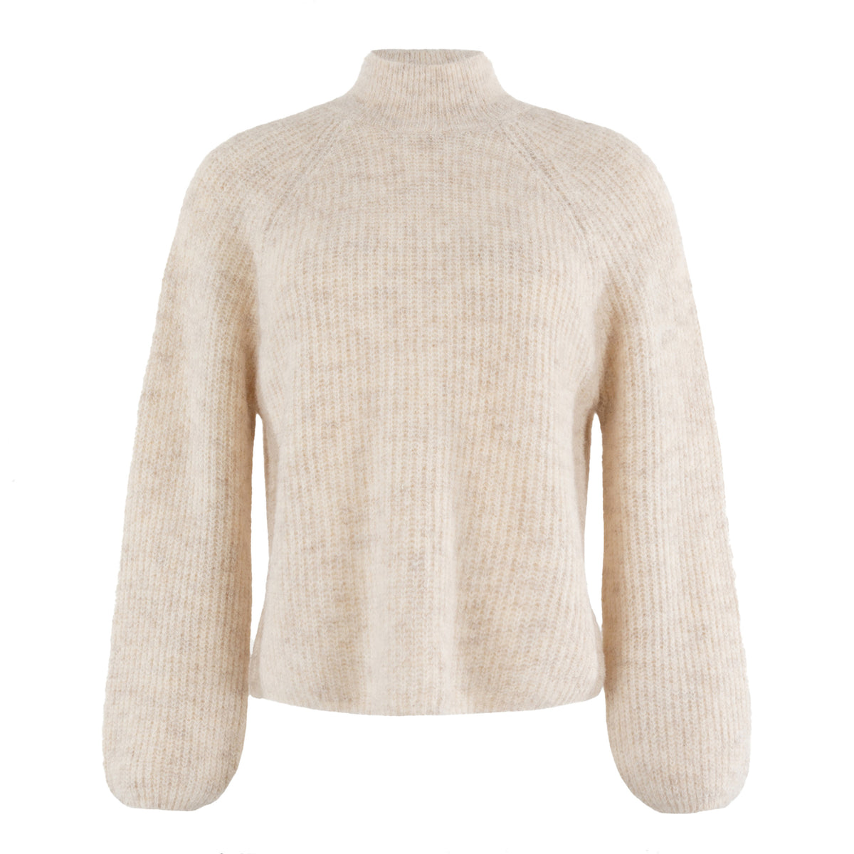 ANNA TRUI MET RUGOVERSLAG CREAM SOLID