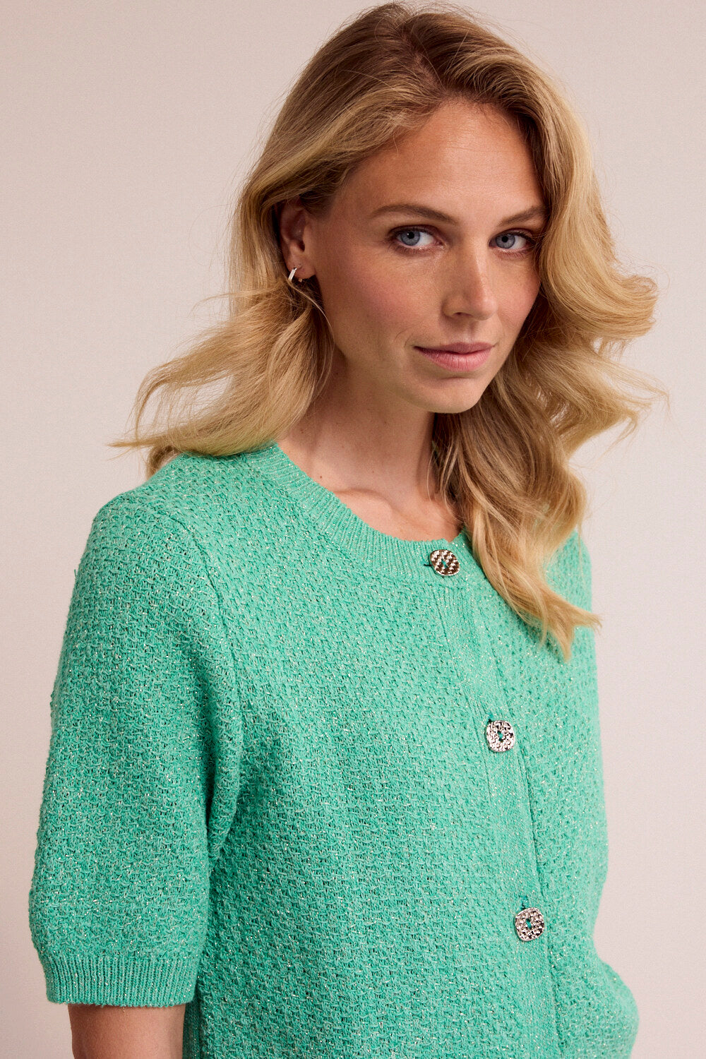 TRAMONTANA VEST FANCY YARN EMERALD