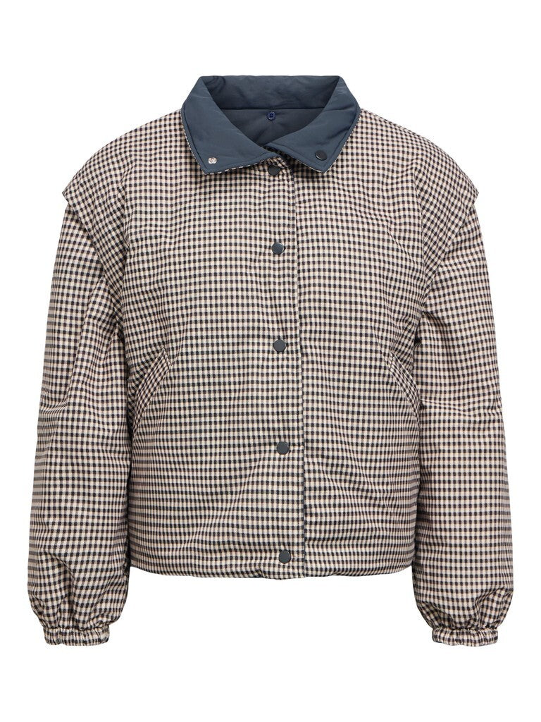OBJECT JAS TIMIA RAVEN/MACADEMIA WITH BLACK CHECKS<BR />