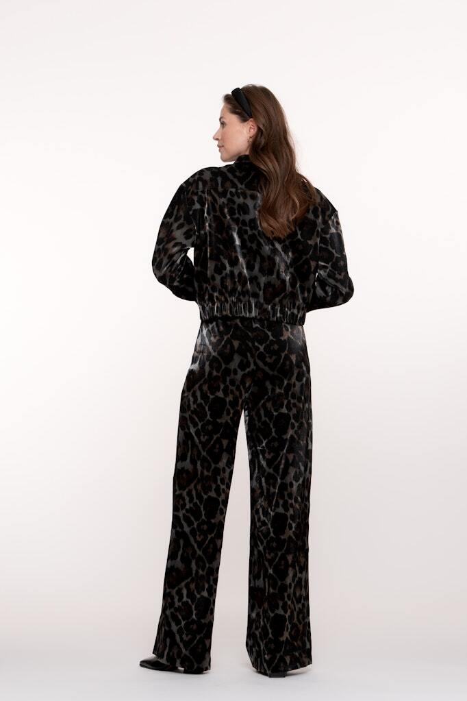 GEISHA BROEK ANIMAL PRINT GREY/BRONZE