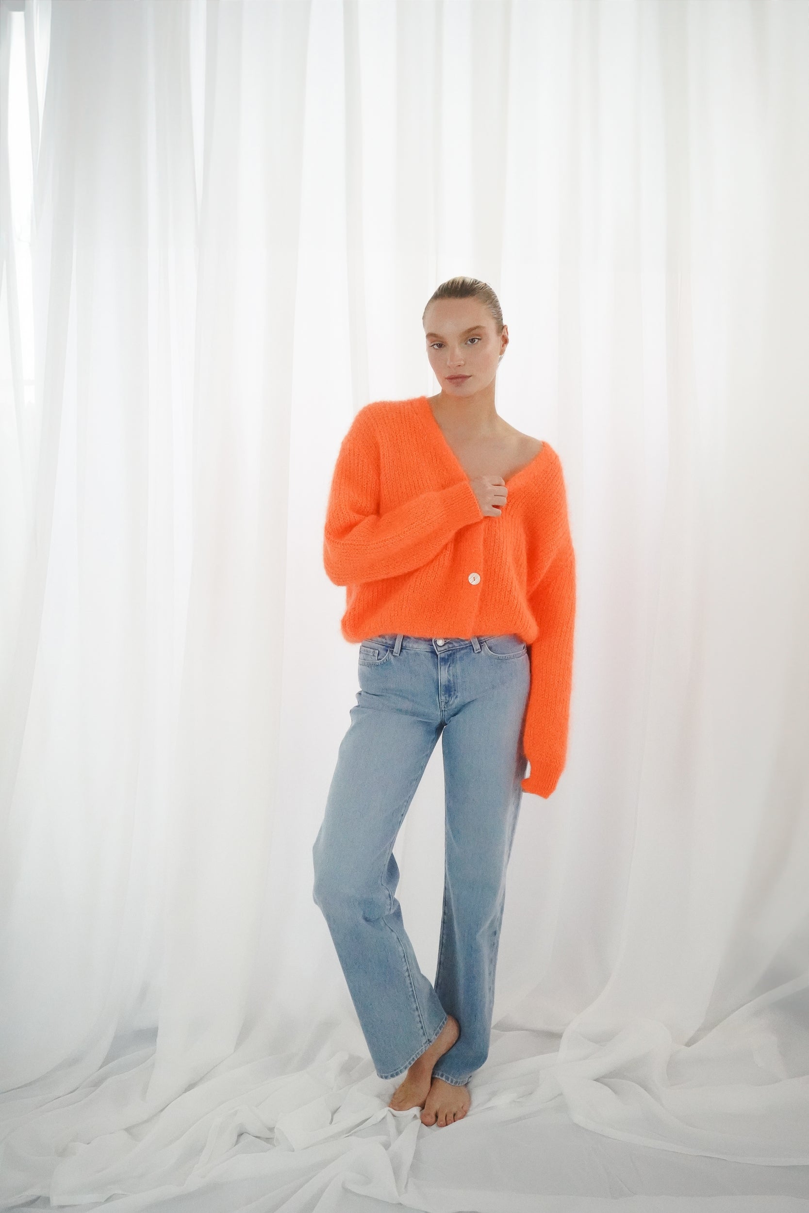TWNS THE LABEL VEST ERIE NEON ORANGE