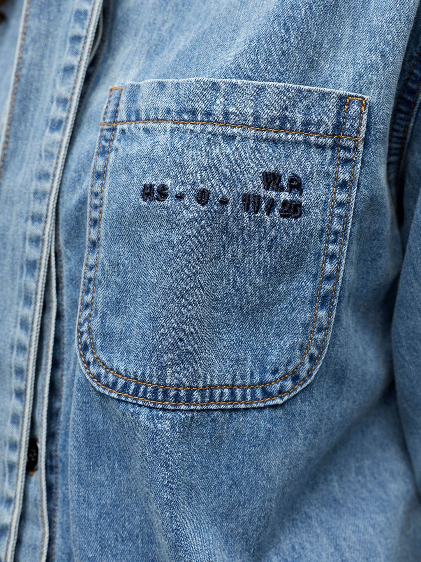 OBJECT BLOUSE VILMA MEDIUM BLUE DENIM