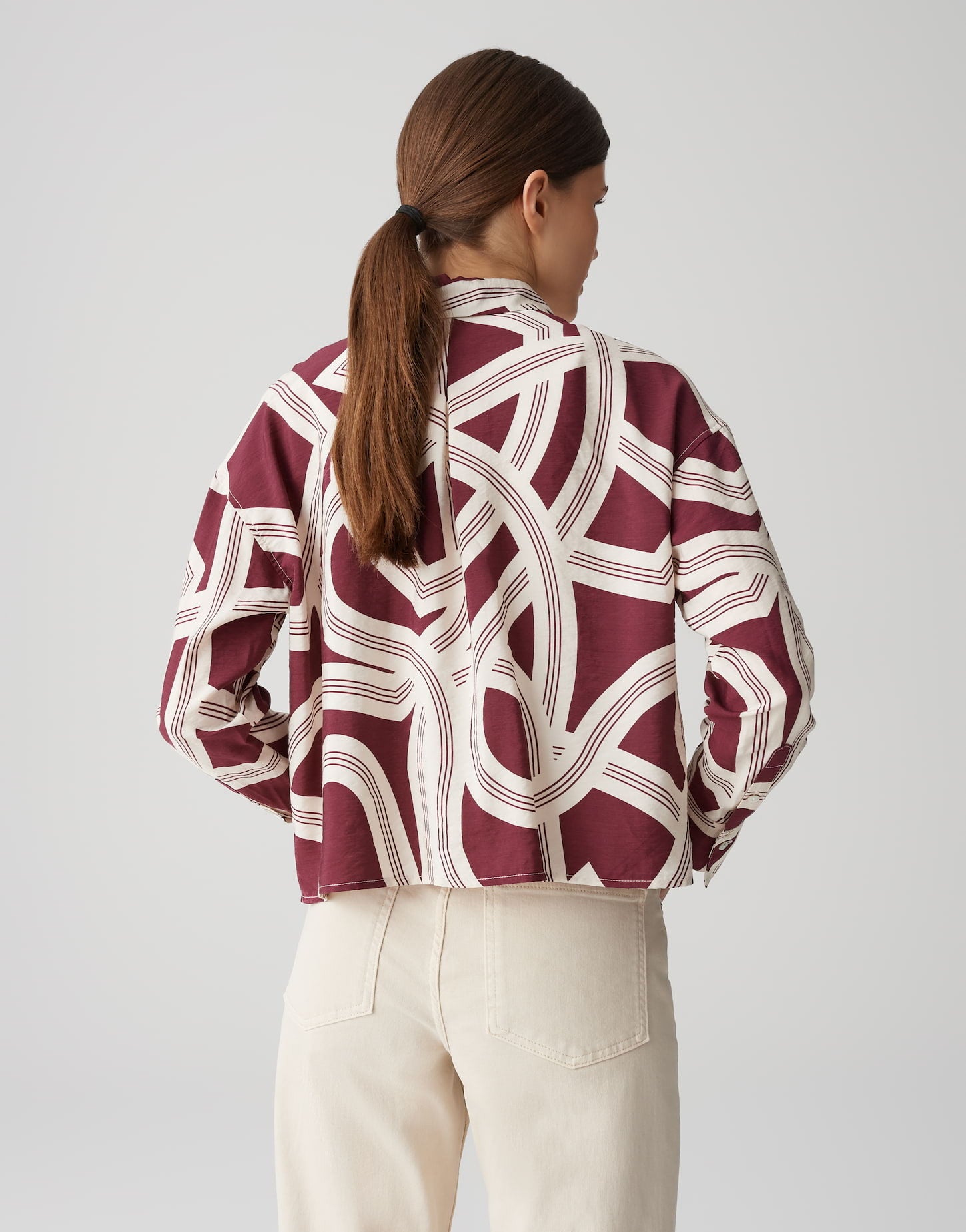 OPUS BLOUSE FAMENA LANE CASSIS