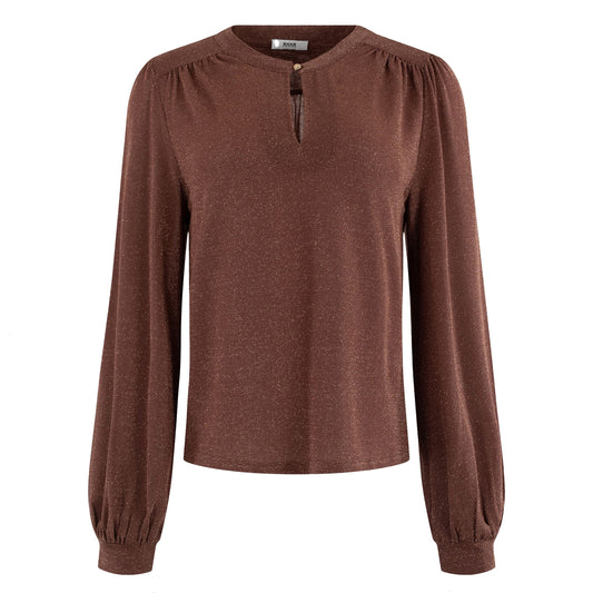 ANNA BLOUSE CARAMEL