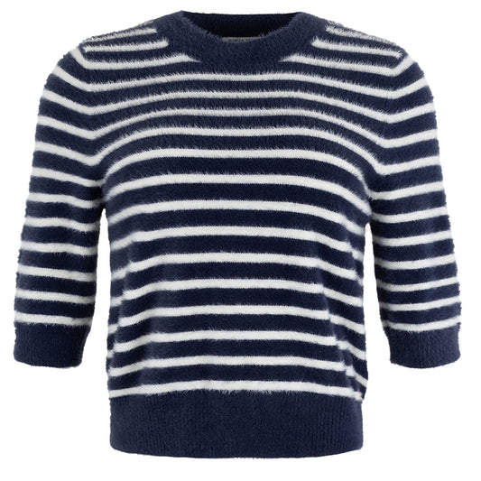 ANNA BLUE TRUI MIC DARK BLUE STRIPE