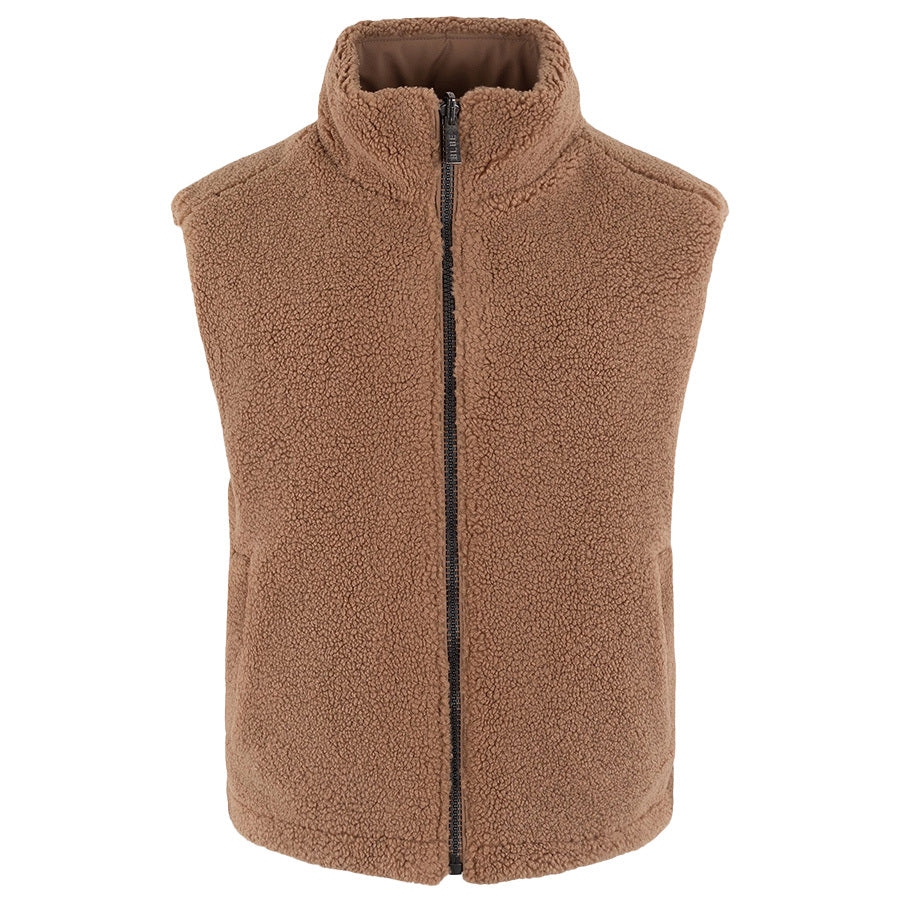 ANNA BLUE BODYWARMER FLINT CAMEL