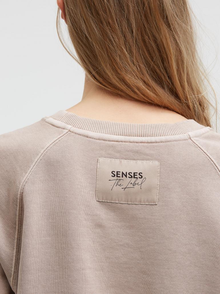 SENSES THE LABEL SWEATER SHORT SLEEVES TOFFEE
