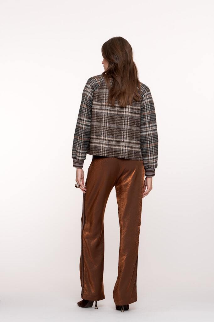 GEISHA JASJE CHECK BROWN/GREY