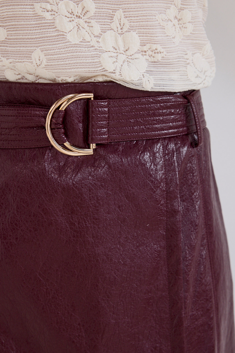 TRAMONTANA ROK CRACKED PU POMEGRANATE