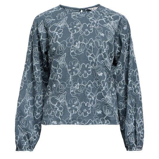 OBJECT TOP ALANNA DARK SLATE/WINTERSKY