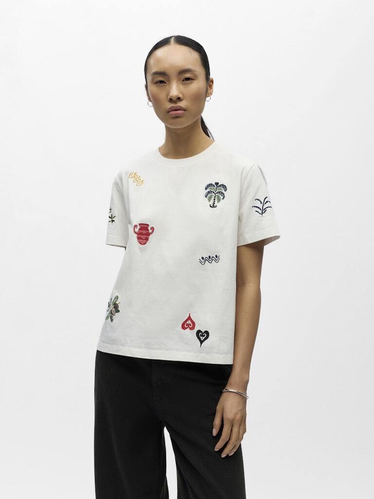 OBJECT T-SHIRT LUNAI CLOUD DANCER