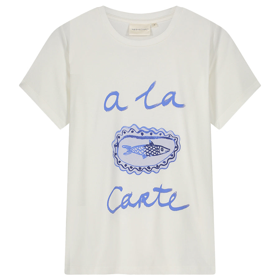 FABIENNE CHAPOT T-SHIRT ROSE APERITIF COSY WHITE