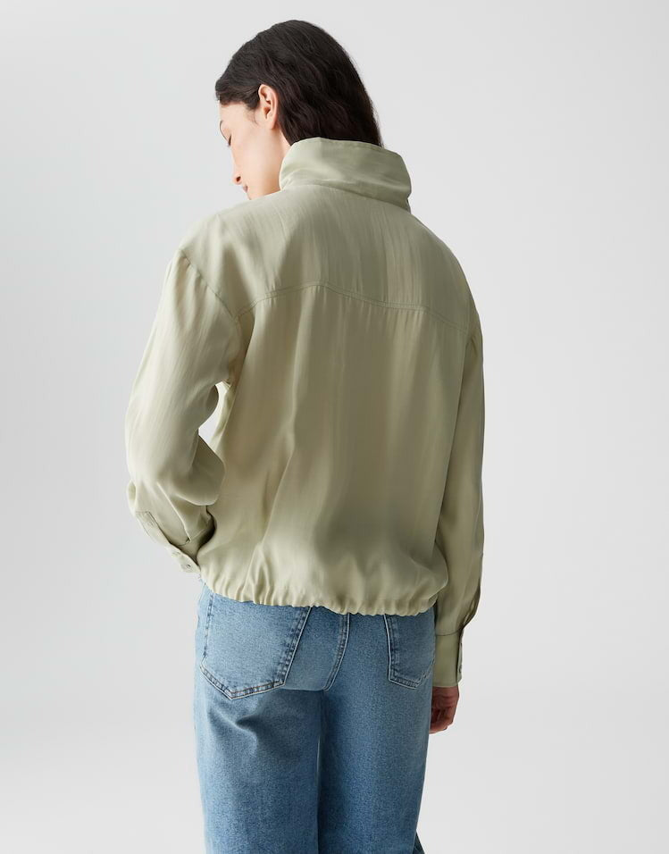 OPUS BLOUSE FAYRA SOFT MATCHA