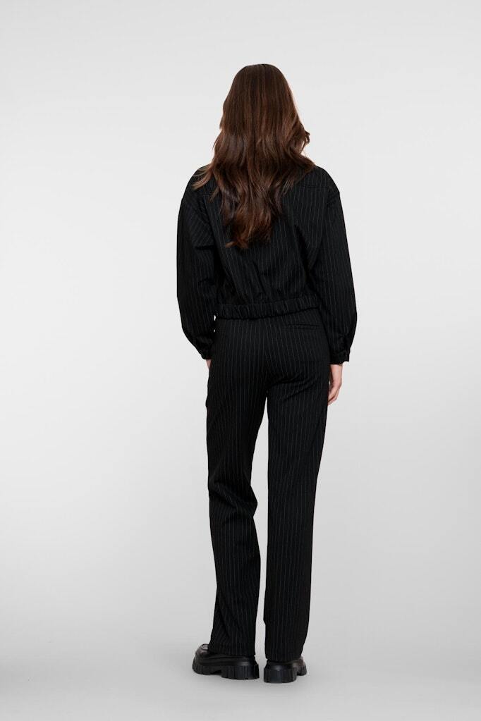 GEISHA BROEK PINSTRIPE BLACK