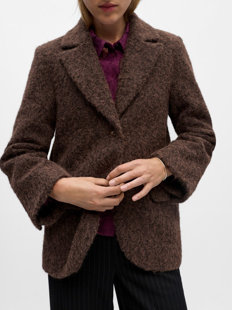 OBJECT BLAZER CELINA SEAL BROWN