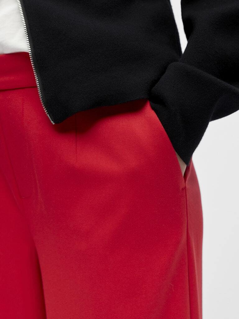 OBJECT BROEK LISA WIDE POINSETTIA