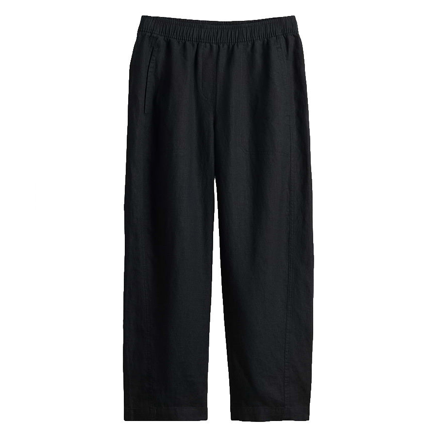 OPUS BROEK MYHA LINEN BLACK