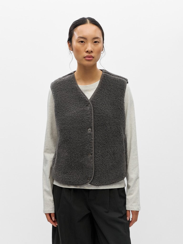 OBJECT GILET ELLA DARK GREY