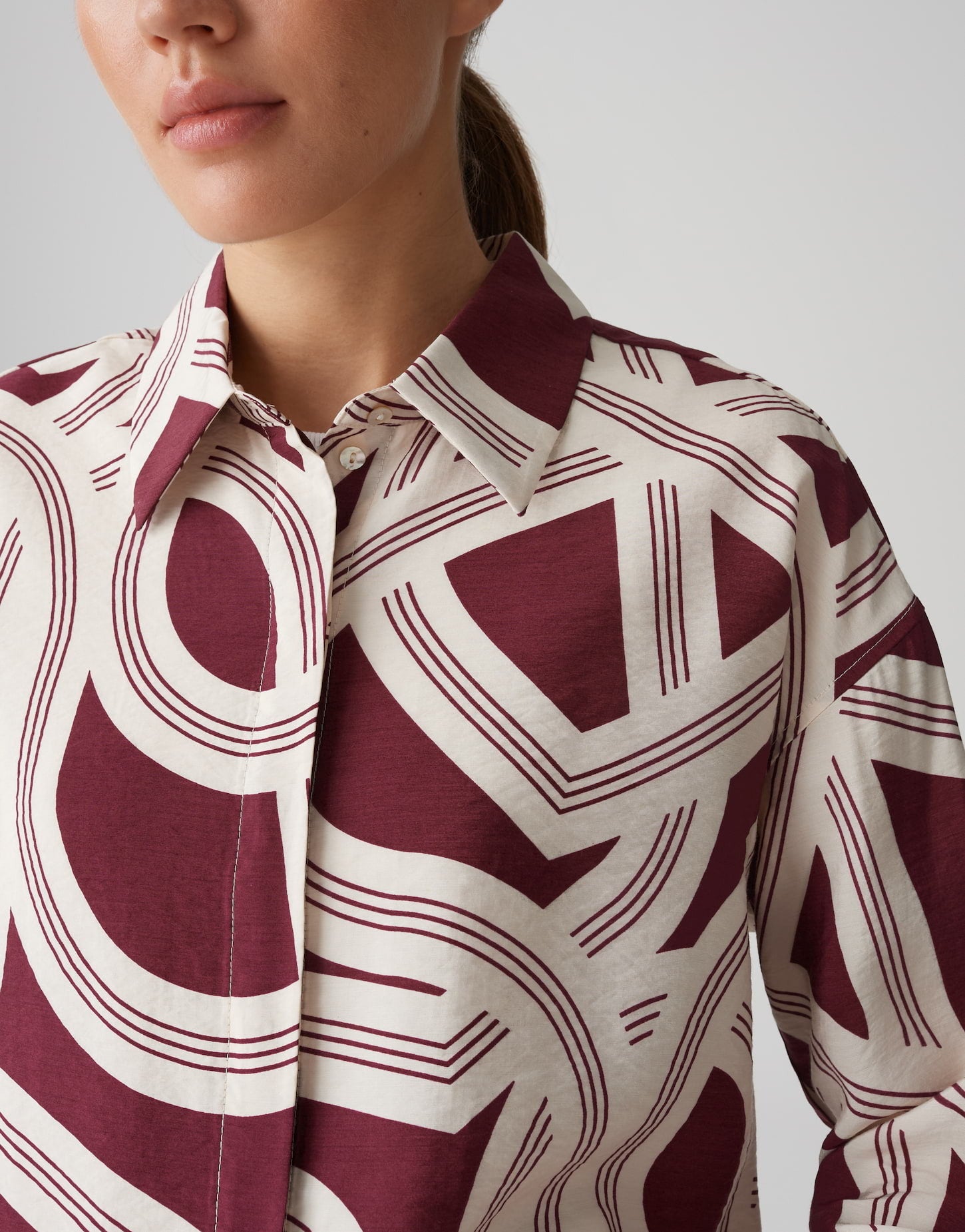OPUS BLOUSE FAMENA LANE CASSIS