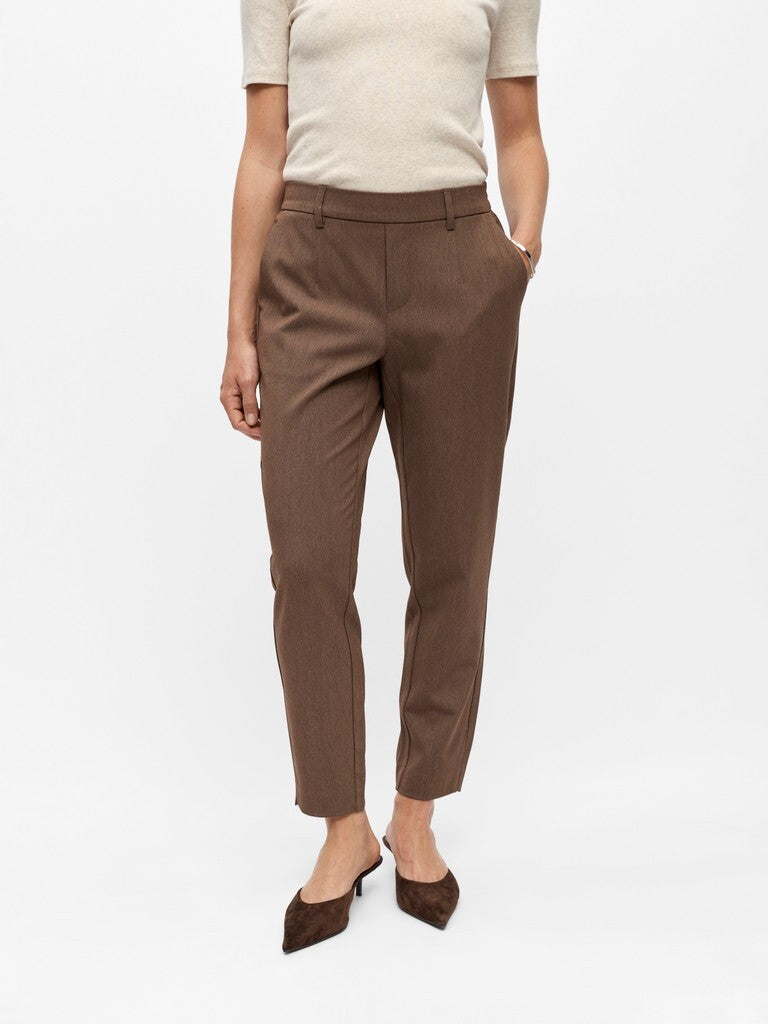 OBJECT BROEK LISA SLIM CARAFE MELANGE