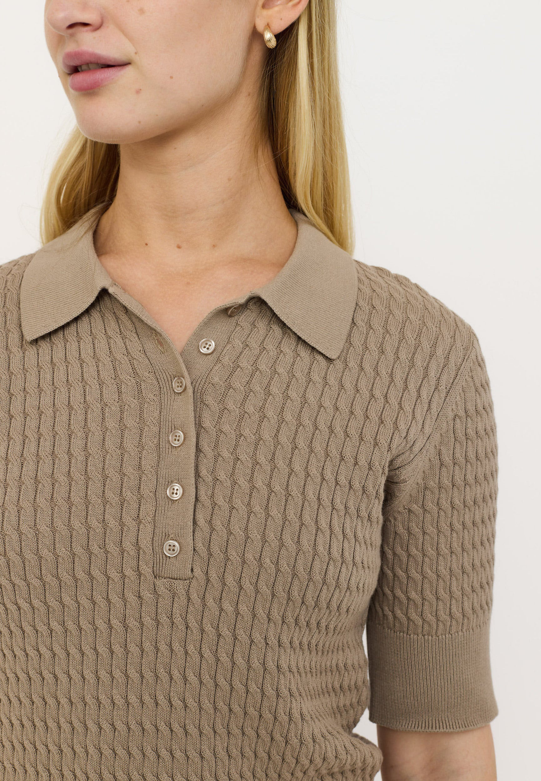 SOFT REBELS POLO BETH GREIGE