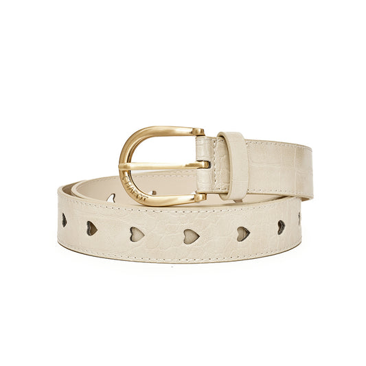 FABIENNE CHAPOT RIEM CUT IT OUT HEART COSY WHITE