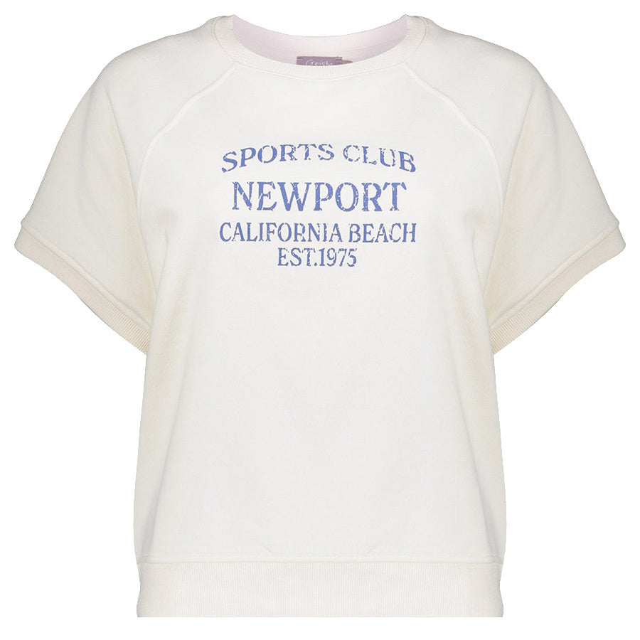 GEISHA SWEATER SPORTS CLUB OFF-WHITE/JEANS BLUE