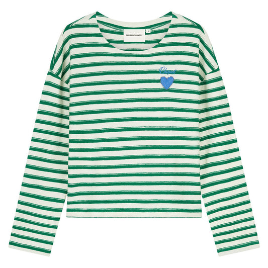 FABIENNE CHAPOT TOP CELINA COSY WHITE/GREEN