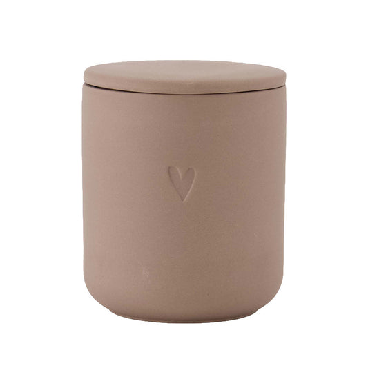 ZUSSS GEURKAARS KERAMIEK HARTJE BRUIN