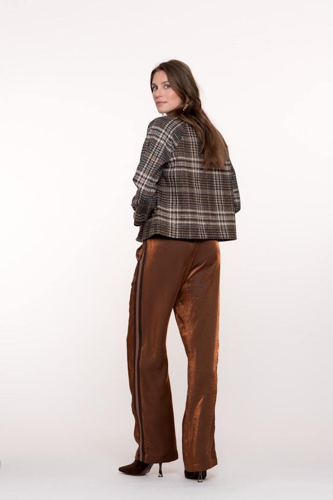 GEISHA BROEK SHINE SIDE STRIPE BRONZE