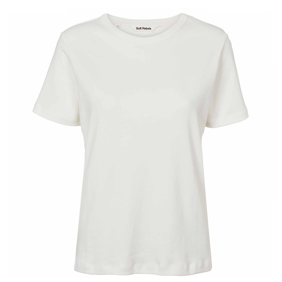 SOFT REBELS T-SHIRT HELLA SNOW WHITE